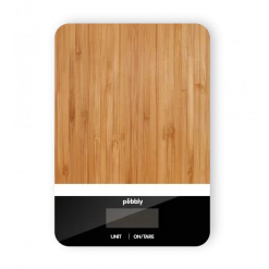 Le moins cher 👍 Balance de Cuisine Bambou Rectangle Noir 23 x 16 cm Pebbly ❤️