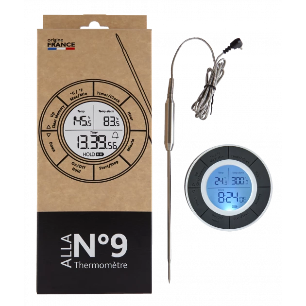 Remise 🎁 Thermomètre four digital à sonde N°9 Alla France 👏 1 Remise 🎁 Thermomètre four digital à sonde N°9 Alla France 👏